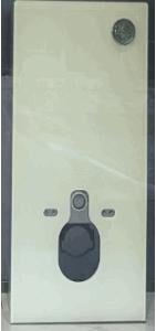 White Wall-Hung Tempered Glass Tank